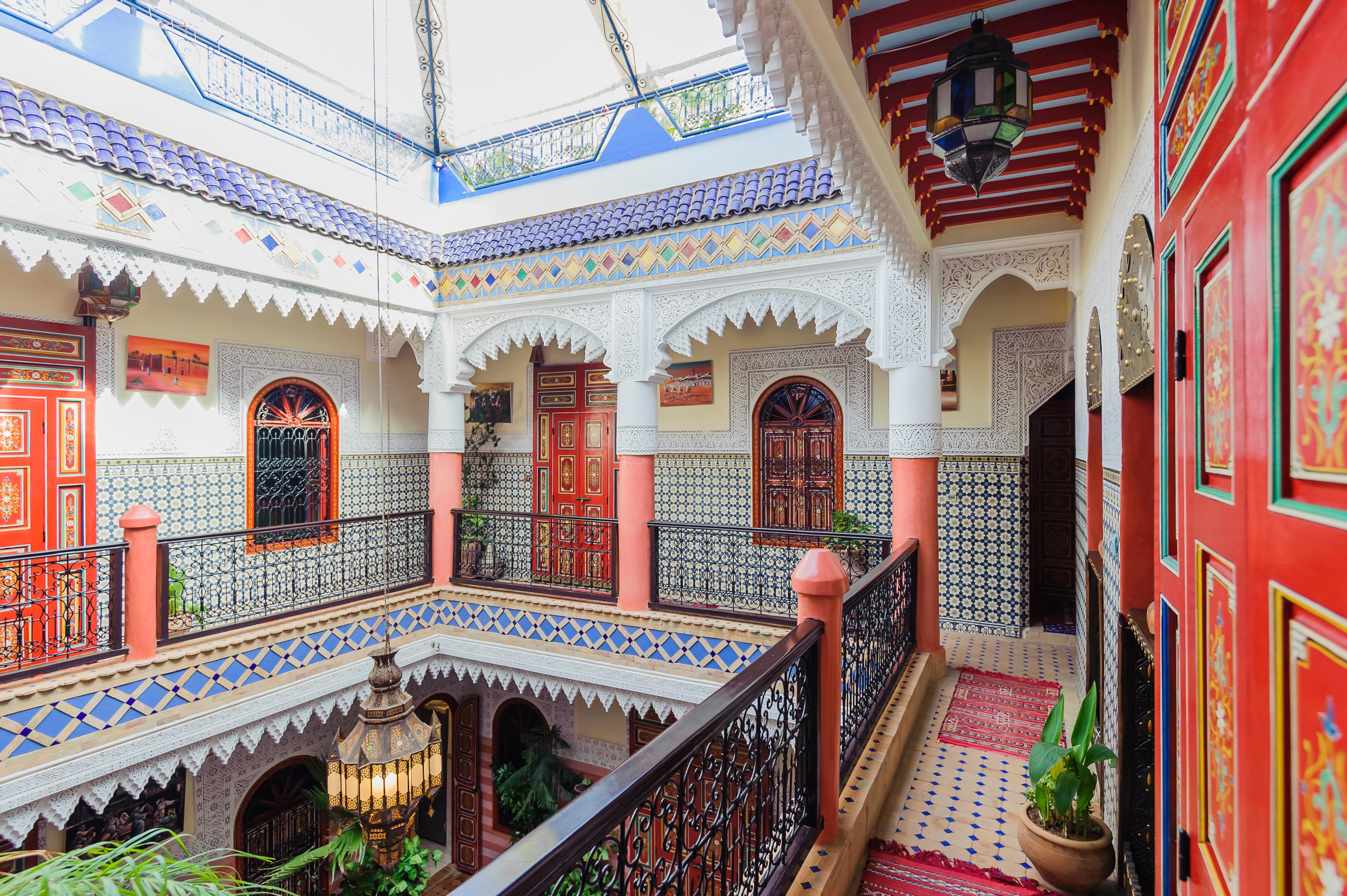 Riad Bleu Du Sud Marrakesh Bagian luar foto