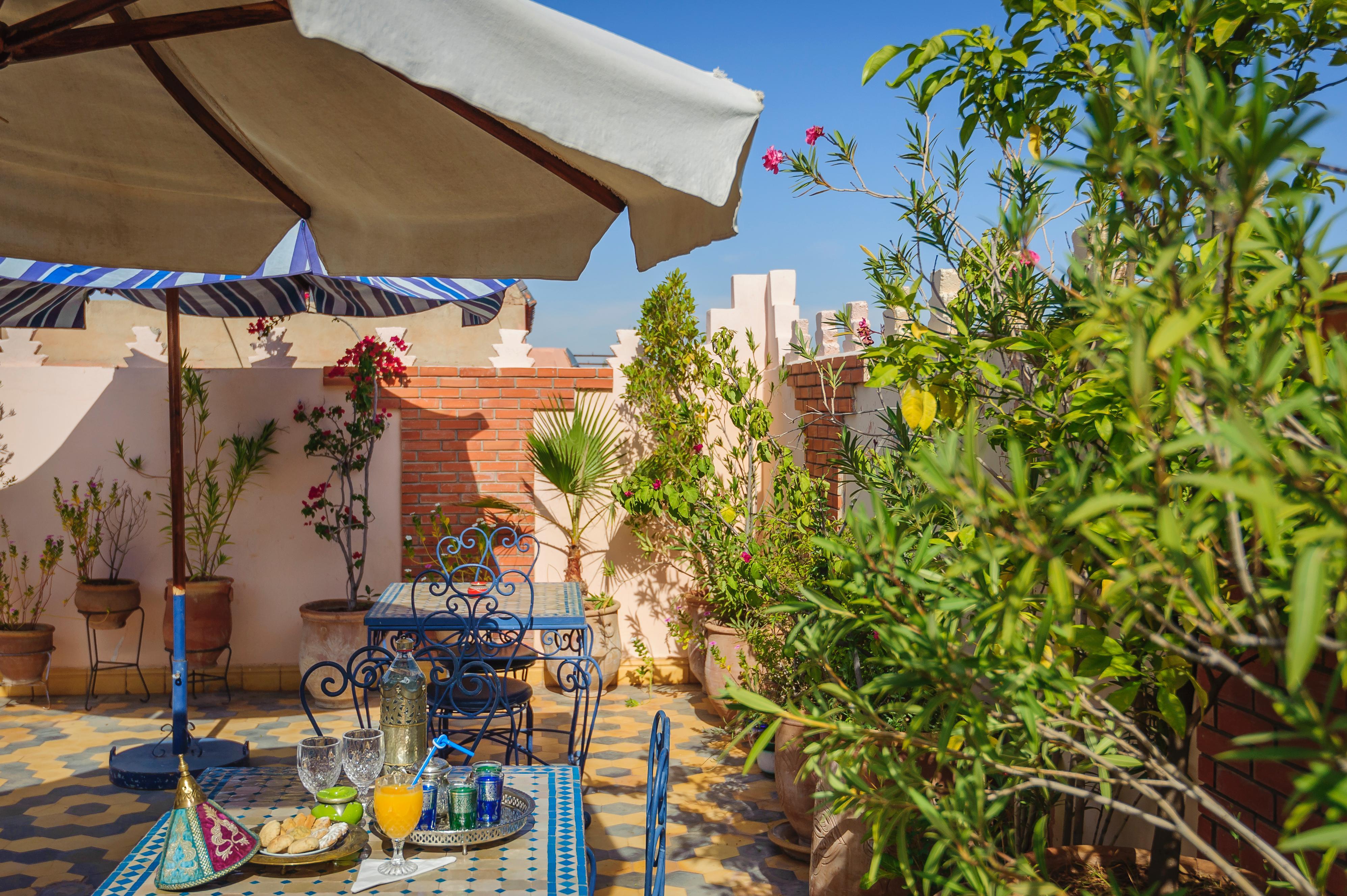 Riad Bleu Du Sud Marrakesh Bagian luar foto