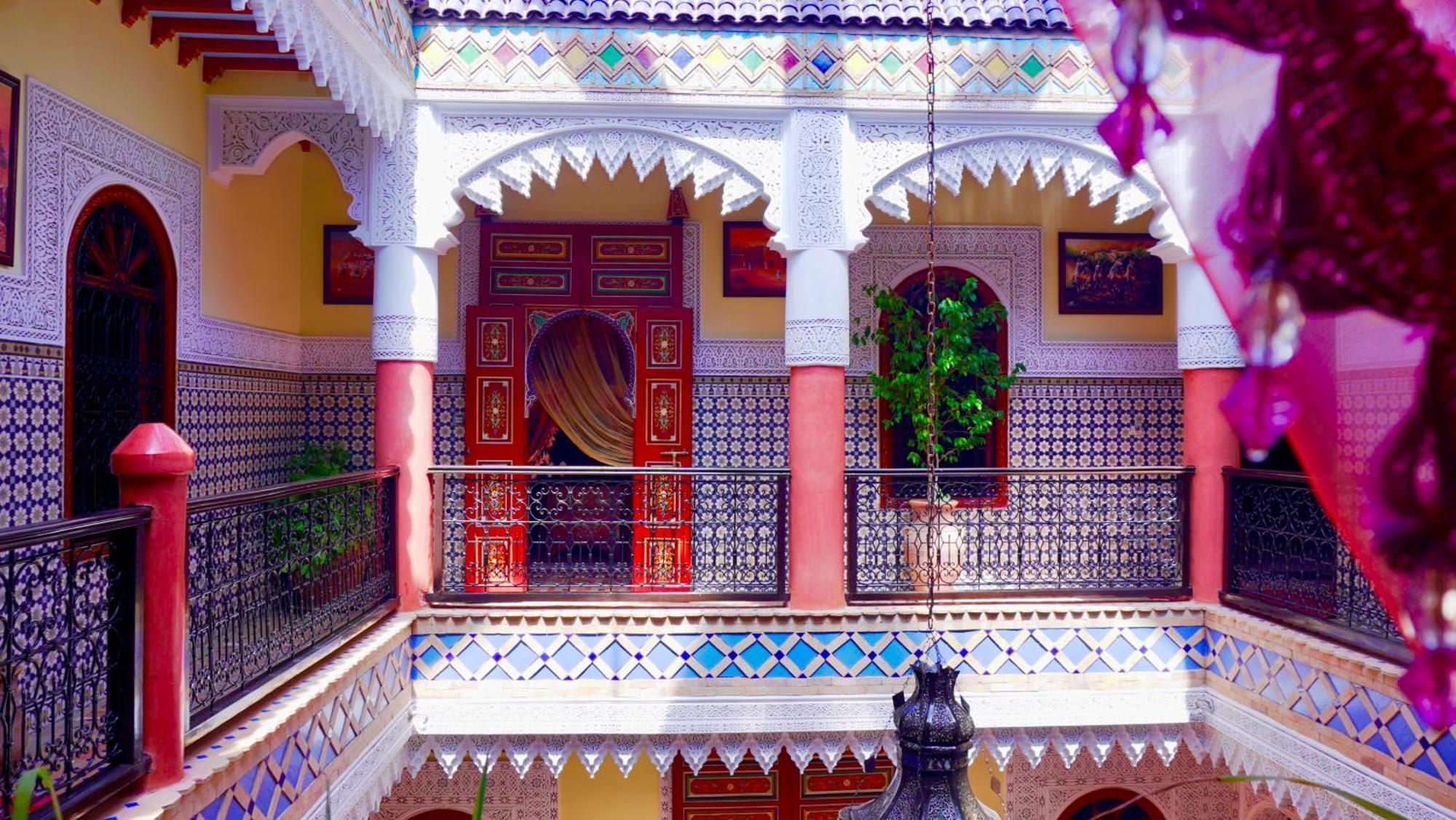 Riad Bleu Du Sud Marrakesh Bagian luar foto