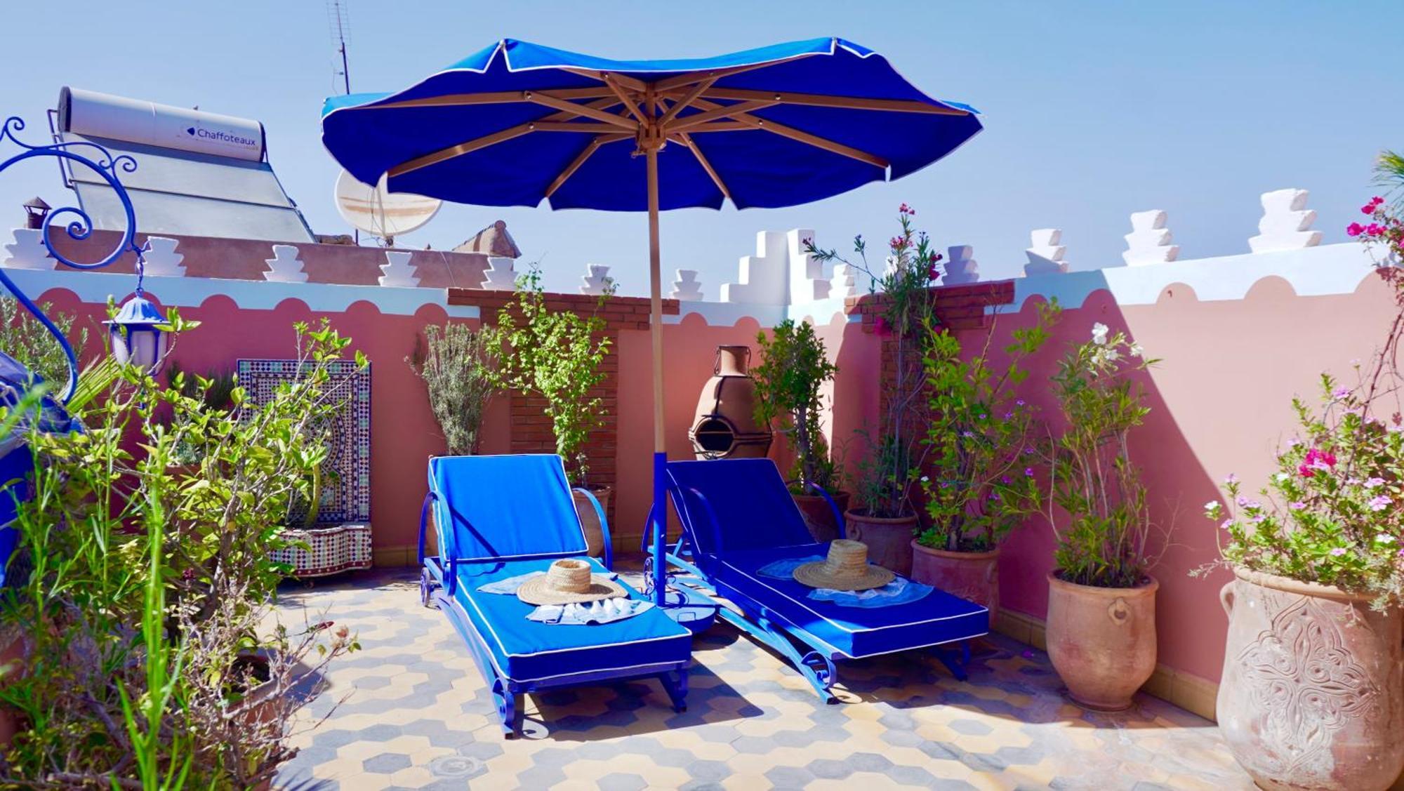 Riad Bleu Du Sud Marrakesh Bagian luar foto