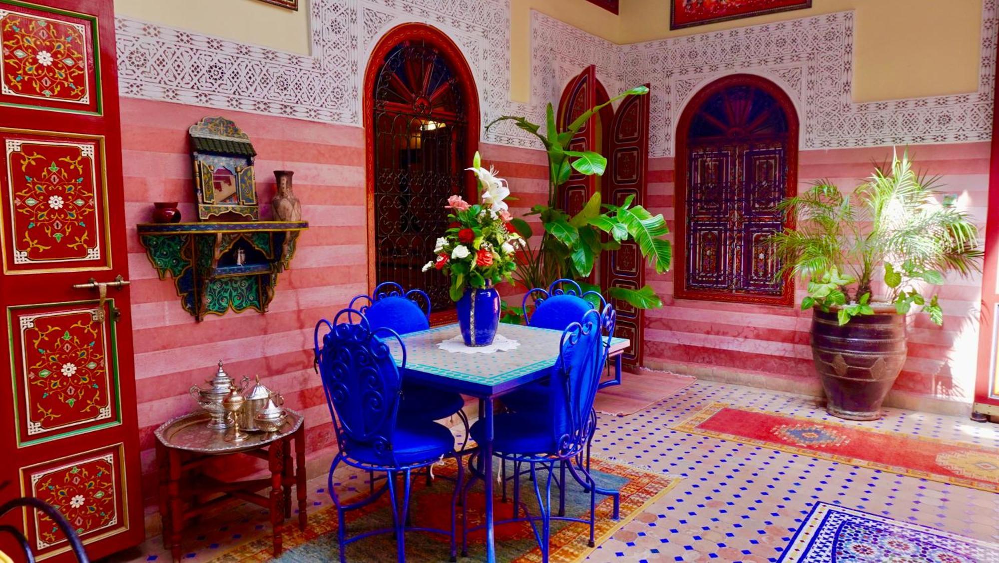 Riad Bleu Du Sud Marrakesh Bagian luar foto
